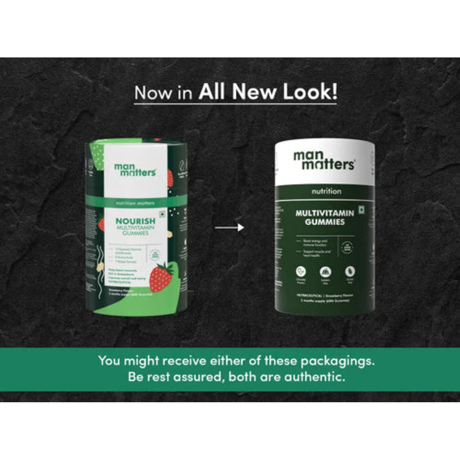 Man Matters Multivitamin Gummies For Men - Strawberry Flavor 