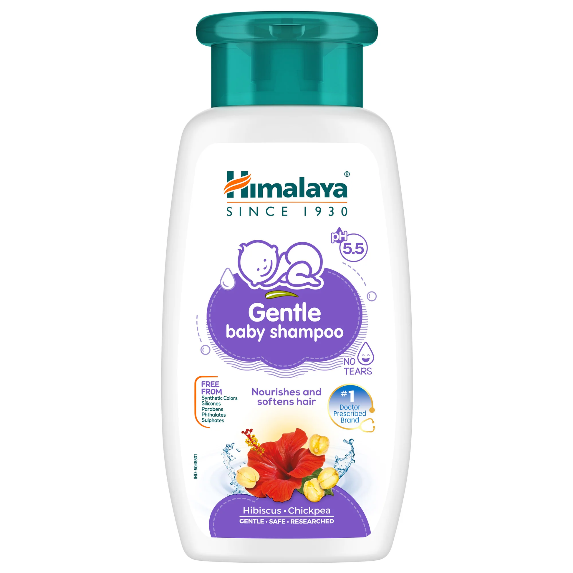 Himalaya Gentle Baby Shampoo | Tear-Free Ayurvedic Shampoo for Soft, Healthy Baby Hair 