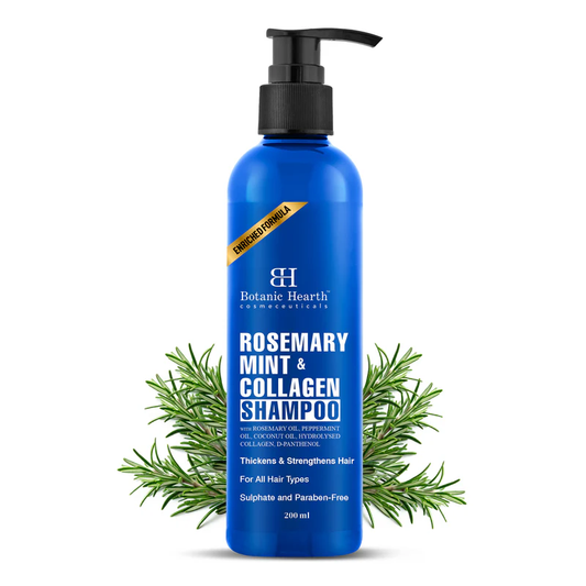 Botanic Hearth Rosemary Mint Shampoo with Peppermint Oil, Jojoba Oil & Collagen  Grab2Buy Botanic Hearth Grab2Buy