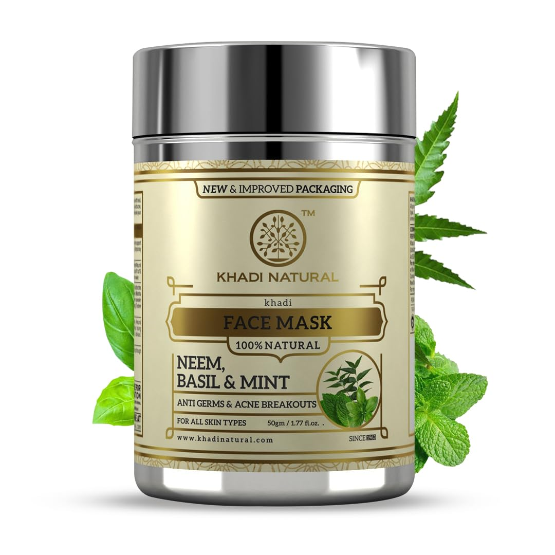 Khadi Natural Neem Basil & Mint Herbal Face Mask 