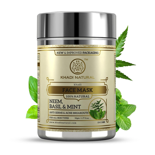 Khadi Natural Neem Basil & Mint Herbal Face Mask 