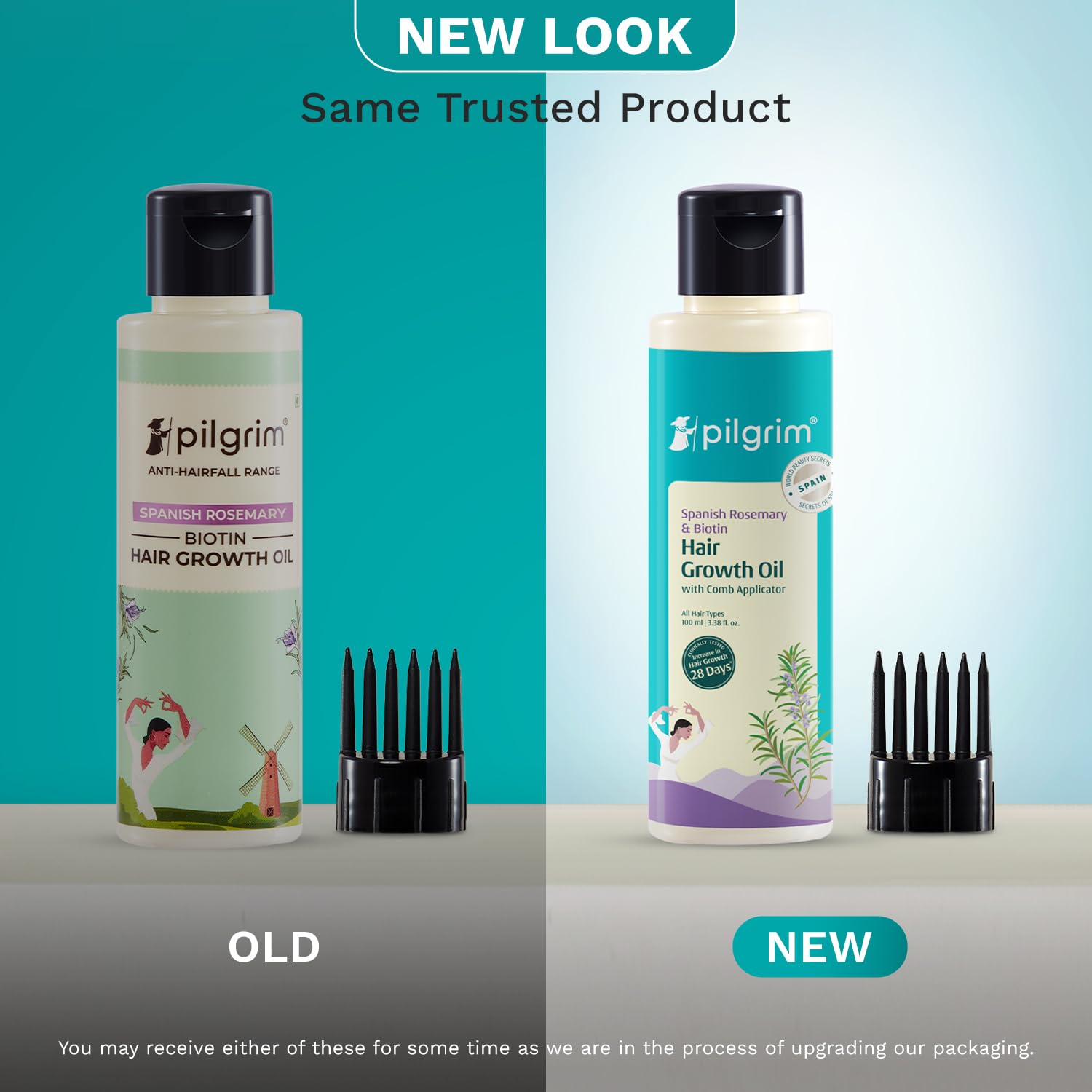 Pilgrim Spanish Rosemary & Biotin Hair Growth Oil To Control Hair Fall & Strengthens Hair 