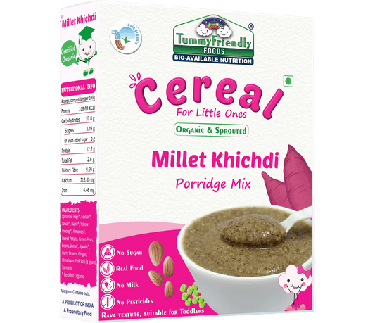 TummyFriendly Foods Organic Millet Khichdi Mix With Vegetables for Toddler Cereal  Grab2Buy TummyFriendly Foods Grab2Buy