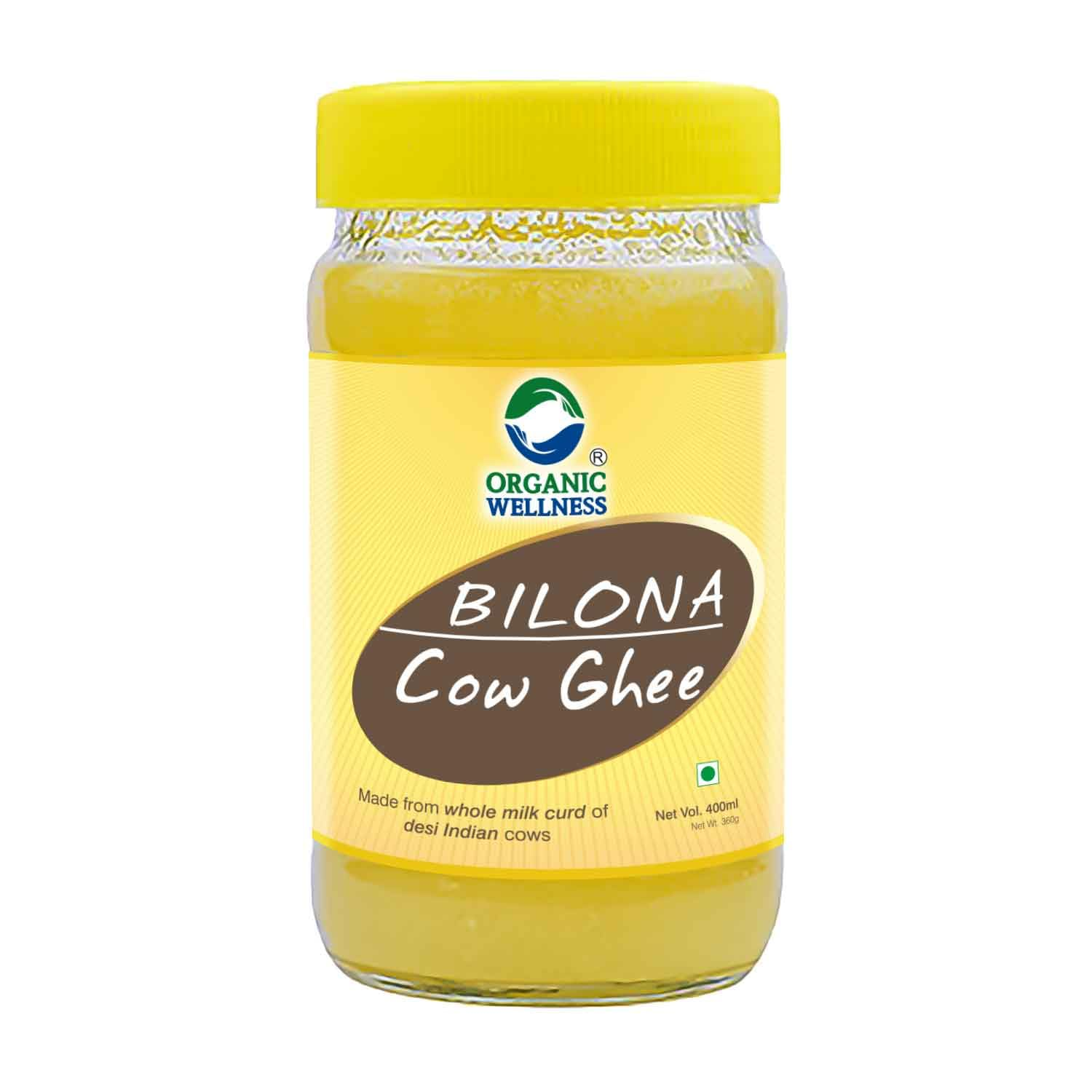 Organic Wellness A2 Bilona Cow Ghee | Vedic Bilona Method Ghee | 100% Pure, Natural & Healthy Ghee | Boost Your Energy With Premium & Traditional Ghee 