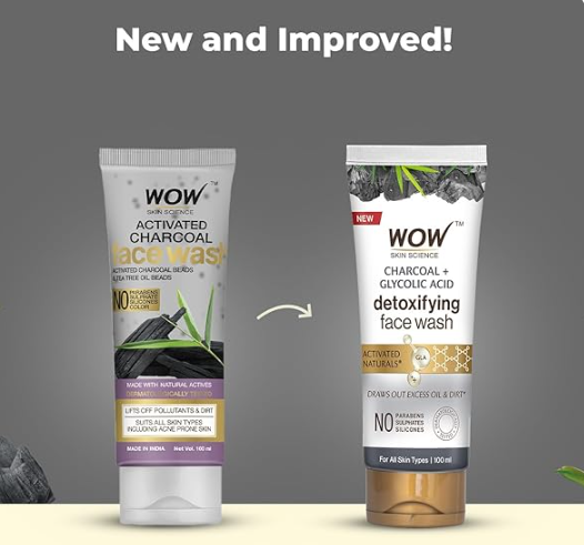 Wow Skin Science Activated Charcoal Face Wash Gel  Grab2Buy Wow Skin Science Grab2Buy