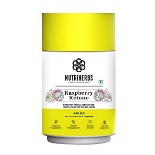 Nutriherbs Raspberry Ketone Veggie Capsules - Grab2buy