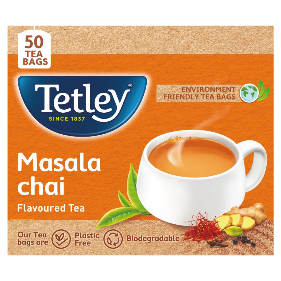 Tetley Tea Bag Masala 50 Piece Carton  Grab2Buy Tetley Grab2Buy
