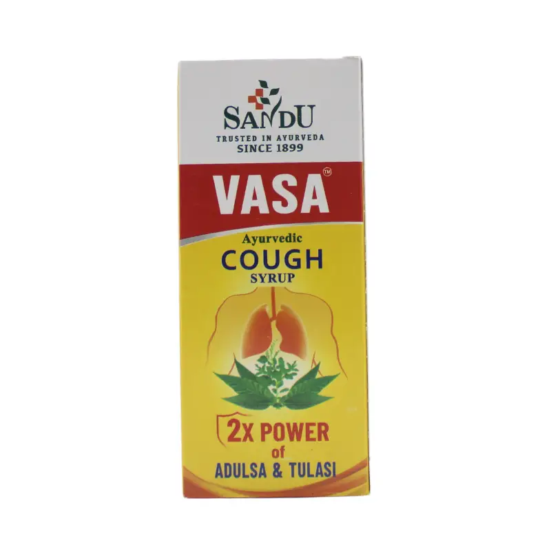 Sandu Vasa Herbal Cough Syrup with Adulsa & Tulsi 