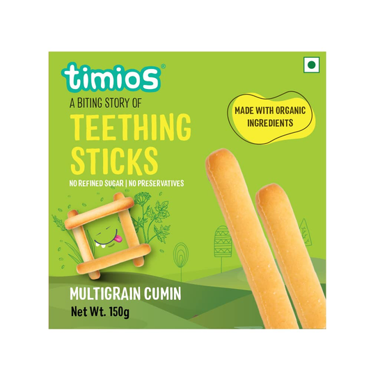 Timios Multigrain Cumin Teething Sticks For Toddlers - Grab2buy