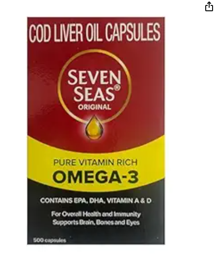 Seven Seas Original Cod-Liver Oil Capsules Genie India