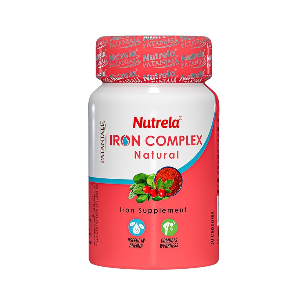 Patanjali Nutrela Iron Complex Natural Capsules Genie India