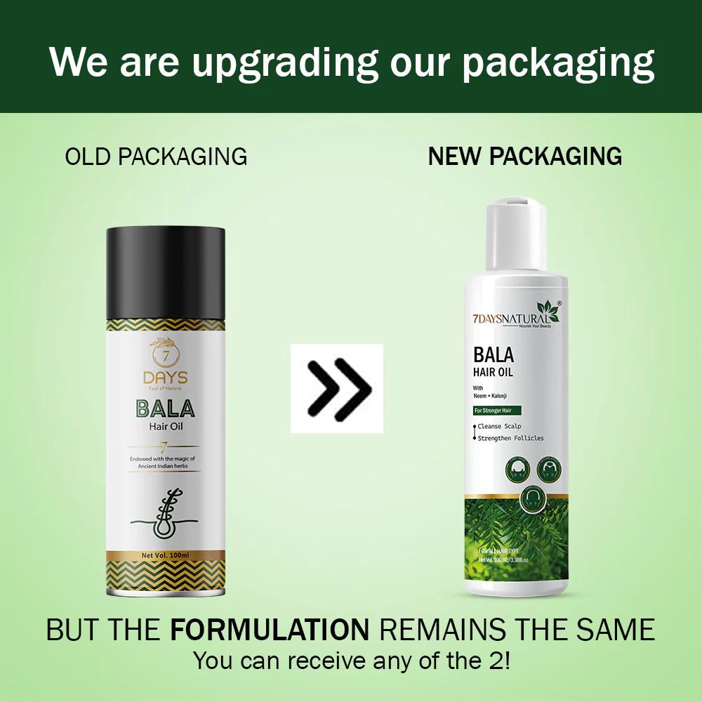 7 Days Bala Hair Oil For Promotes Hair Growth 