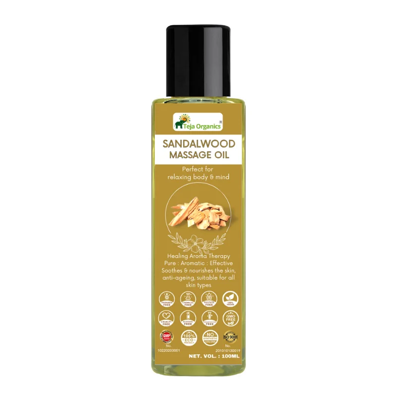 Teja Organics Sandalwood Massage Oil - Grab2buy