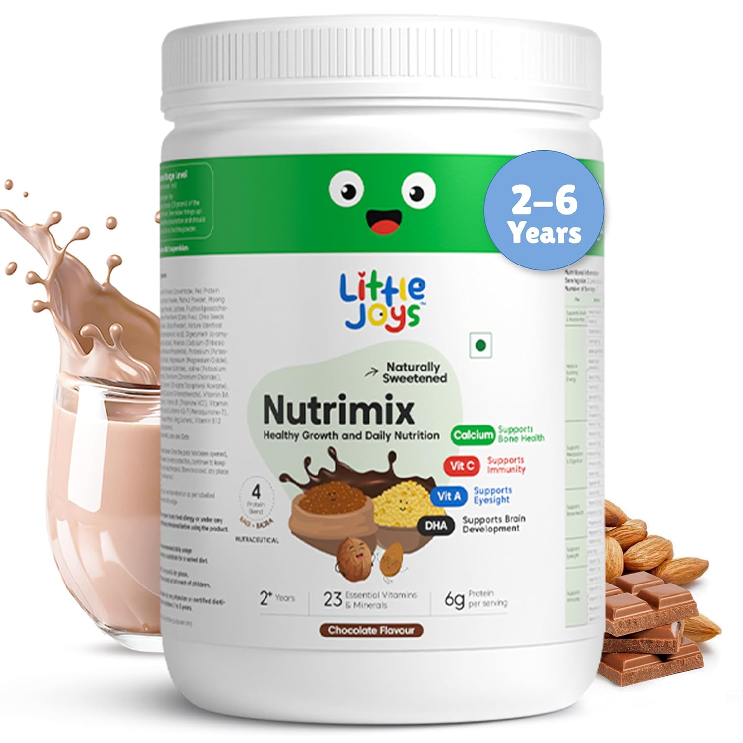 Little Joys Nutrimix Lite Powder for Young Kids (2-6 Years) - Chocolate Flavour 