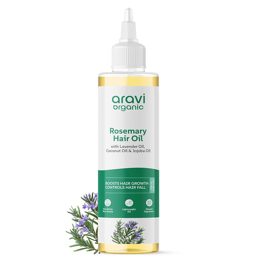 Aravi Organic Rosemary Lavender Hair Growth Hair Oil 
