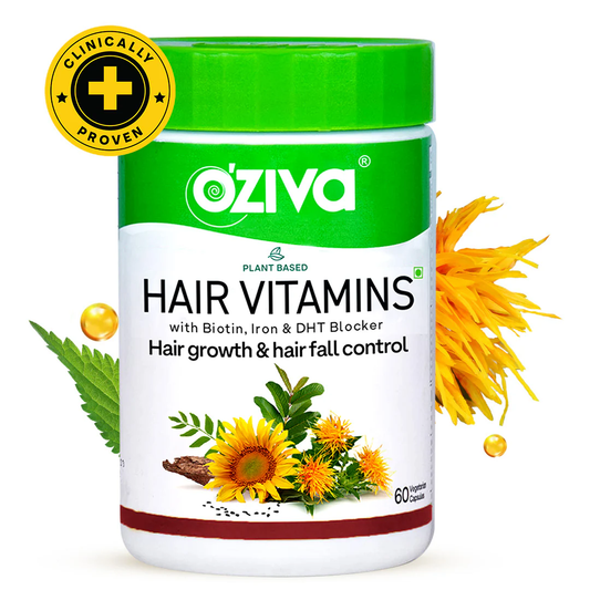 OZiva Hair Vitamins (With Biotin, Iron & Vitamin E) - Grab2buy