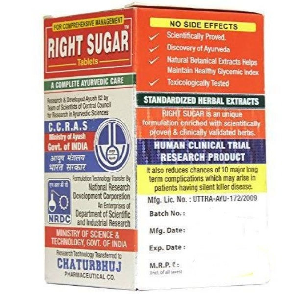 Chaturbhuj Pharmaceutical Right Sugar Tablets 
