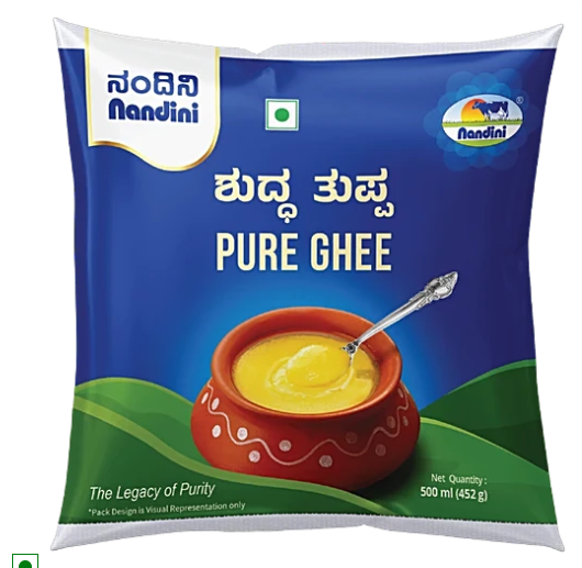Nandini Pure Ghee | Desi Ghee with Rich Aroma | Premium, Organic , and Natural Ghee 