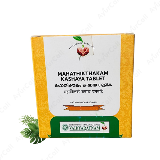 Vaidyaratnam Mahathikthakam Kashaya Gulika 