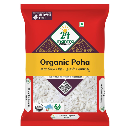 24 Mantra Organic White Thin Poha 