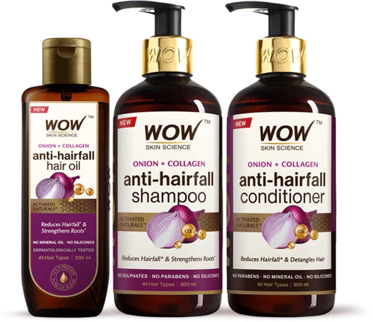 Wow Skin Science Onion Black Seed Oil Ultimate Hair Care Kit  Grab2Buy Wow Skin Science Grab2Buy