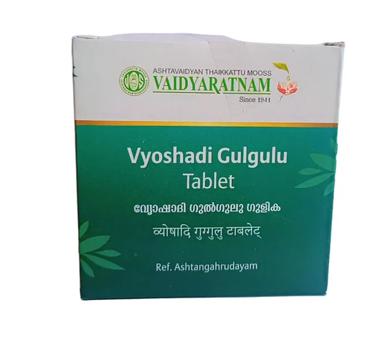 Vaidyaratnam Vyoshadi Gulgulu Gulika Tablet 