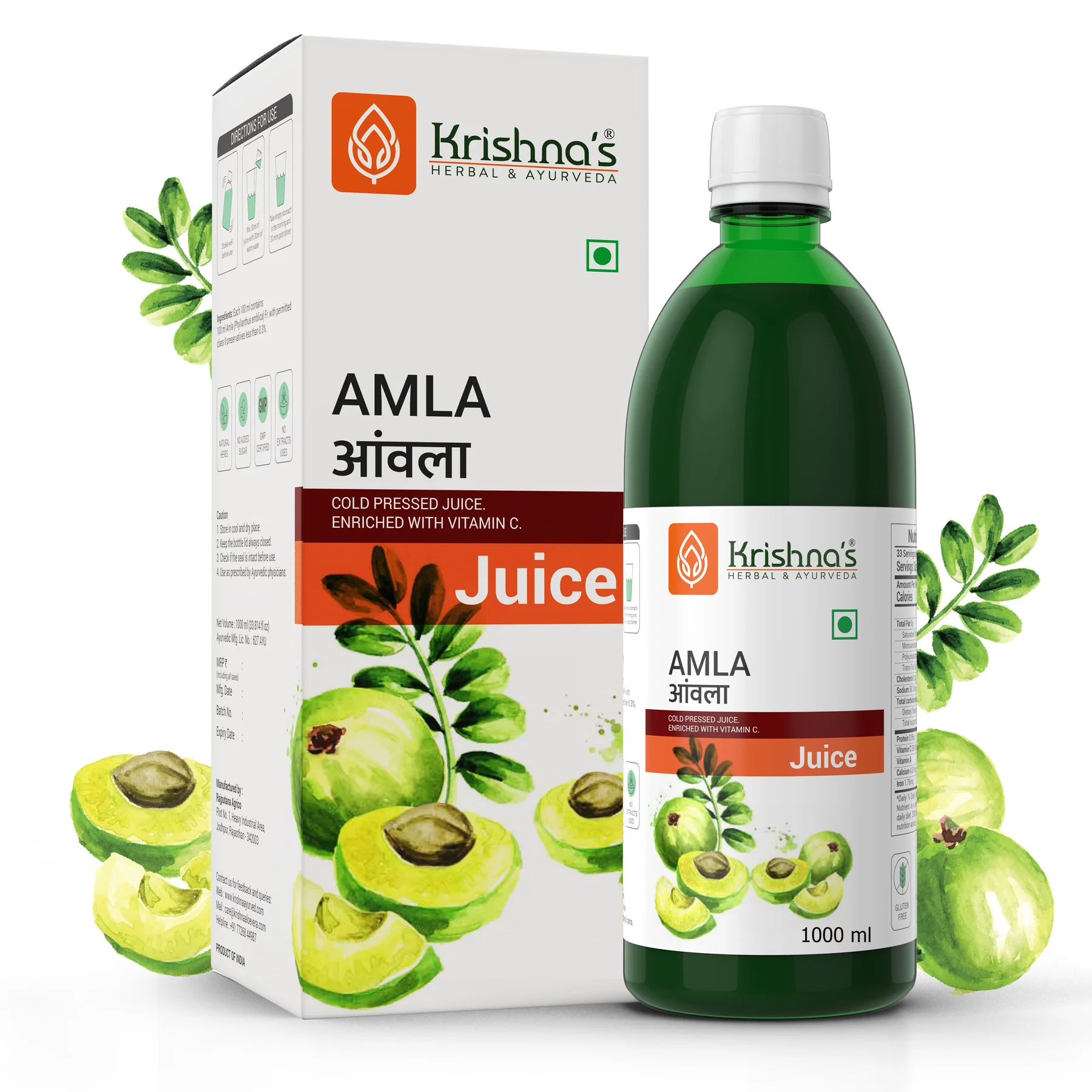 Krishna's Herbal & Ayurveda Amla Juice 