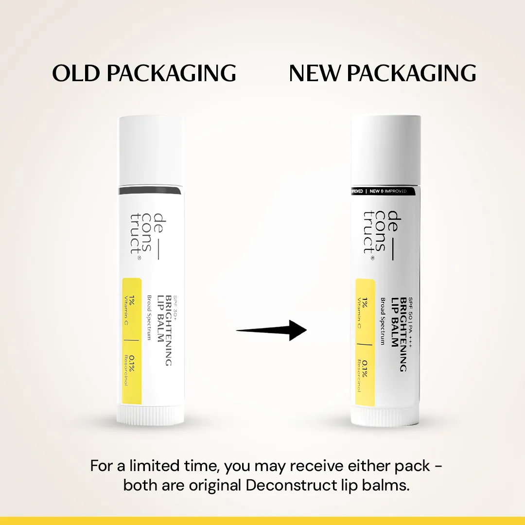 Deconstruct Brightening Lip Balm with SPF 50 - For Dark, Pigmented, Dry, Flaky Lips  Grab2Buy Deconstruct Grab2Buy