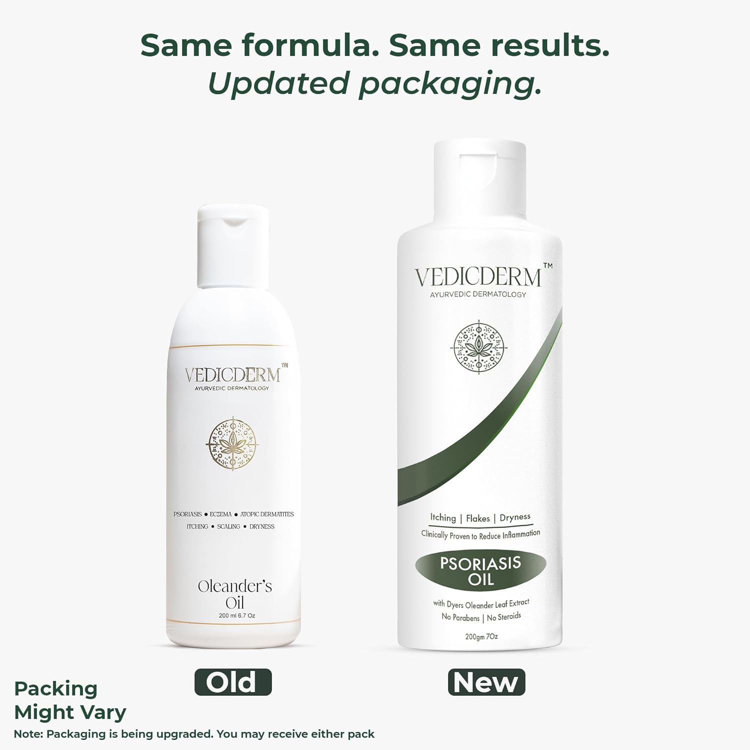 VedicDerm Oleander's Oil for Psoriasis, Eczema, and Atopic Dermatitis  Grab2Buy VedicDerm Grab2Buy