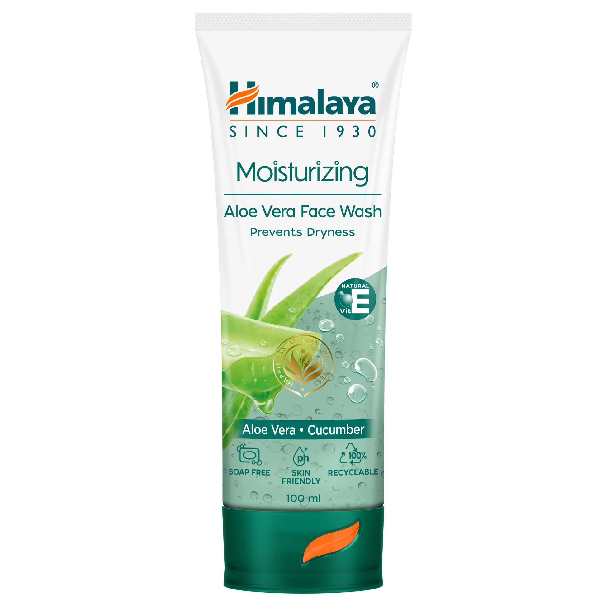 Himalaya Moisturizing Aloe Vera Face Wash | Gentle Hydrating Cleanser for Dry & Normal Skin 