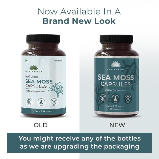 Saptamveda Irish Sea Moss 500mg Capsules - Grab2buy