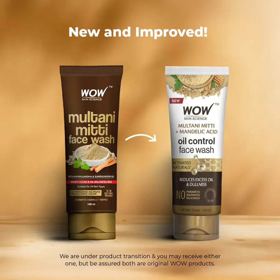 Wow Skin Science Purifying Multani Mitti Face Wash 
