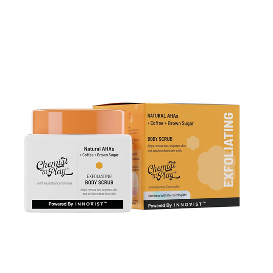 Chemist At Play Exfoliating Body Scrub For Removing Tan & Dead Skin Cells, Men & Women - Grab2buy
