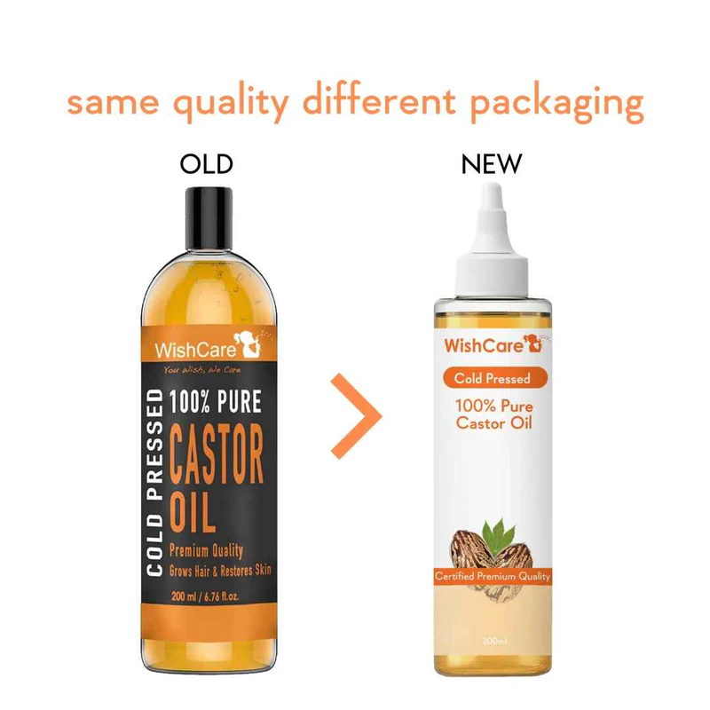 WishCare Premium Cold Pressed Castor Oil  Grab2Buy Wishcare Grab2Buy
