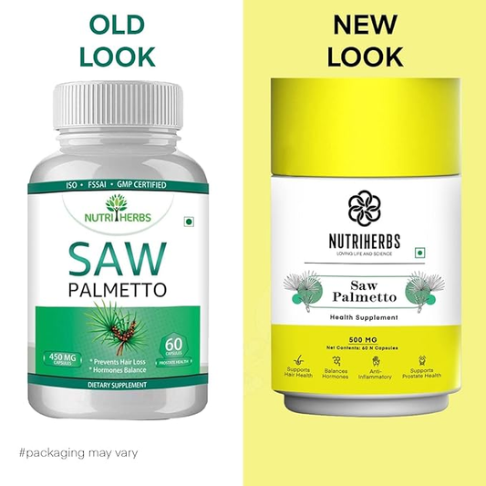 Nutriherbs Saw Palmetto 450mg Capsules - Grab2buy