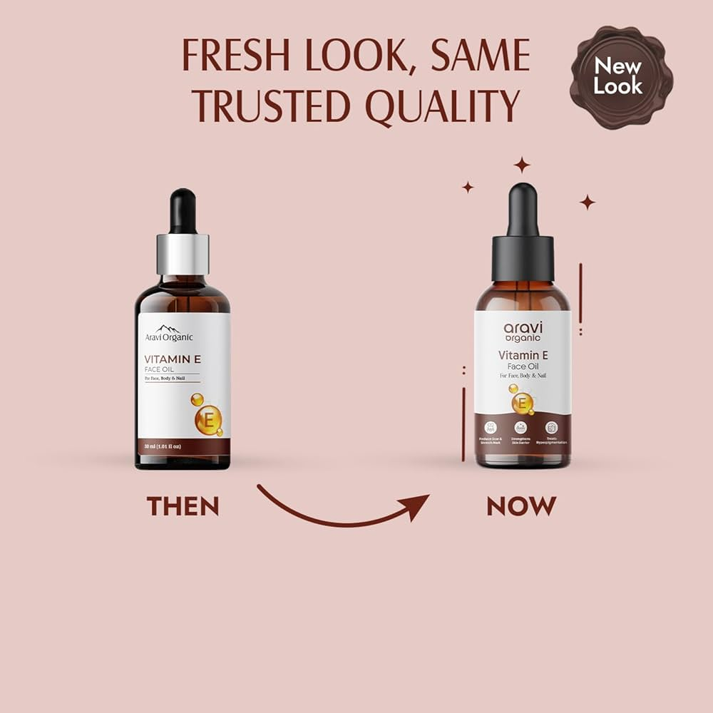 Aravi Organic Pure Vitamin E Oil 