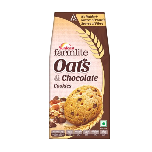 Sunfeast Farmlite Active Oats And Chocolate Cookies 