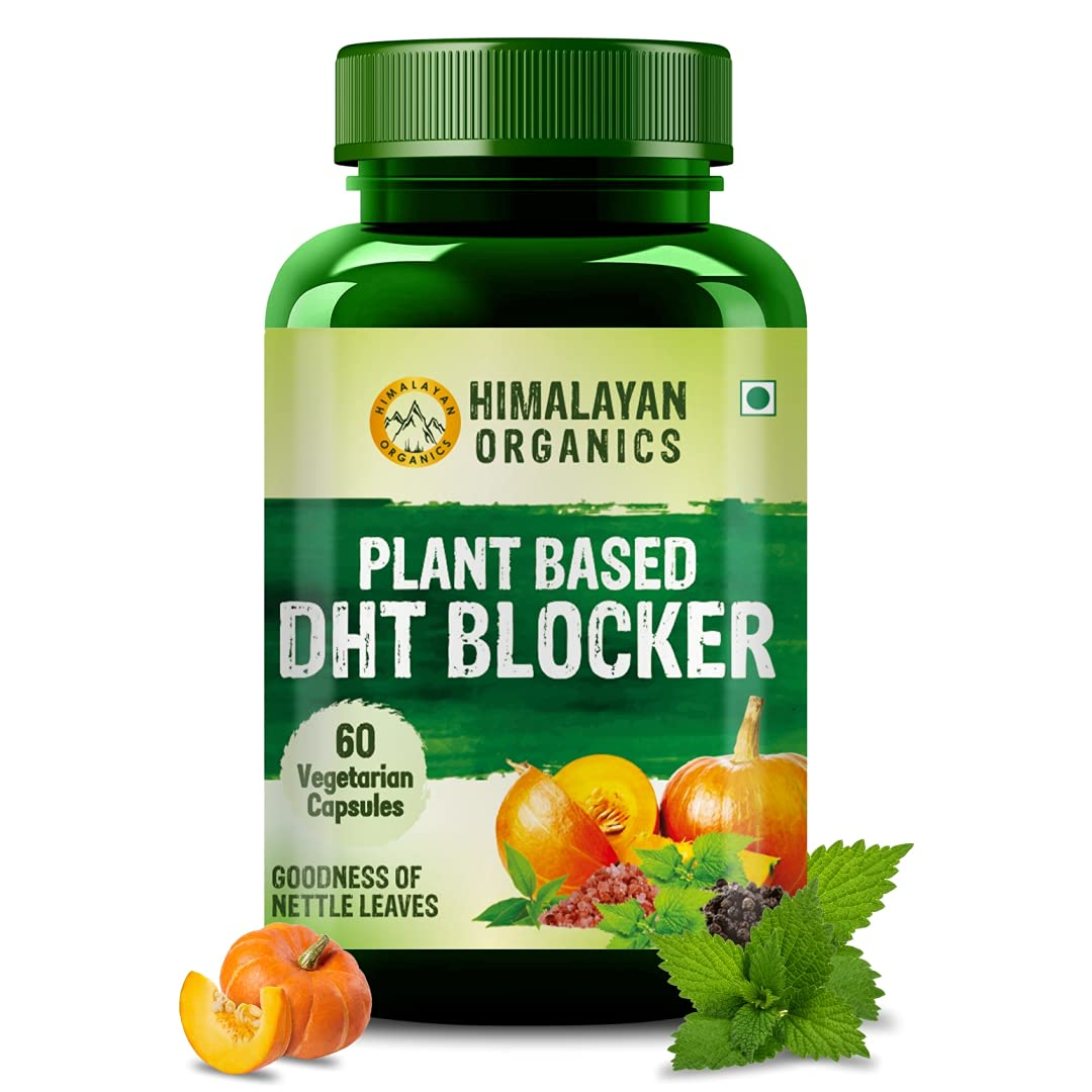 Himalayan Organics Plant Based DHT Blocker Vegetarian Capsules 