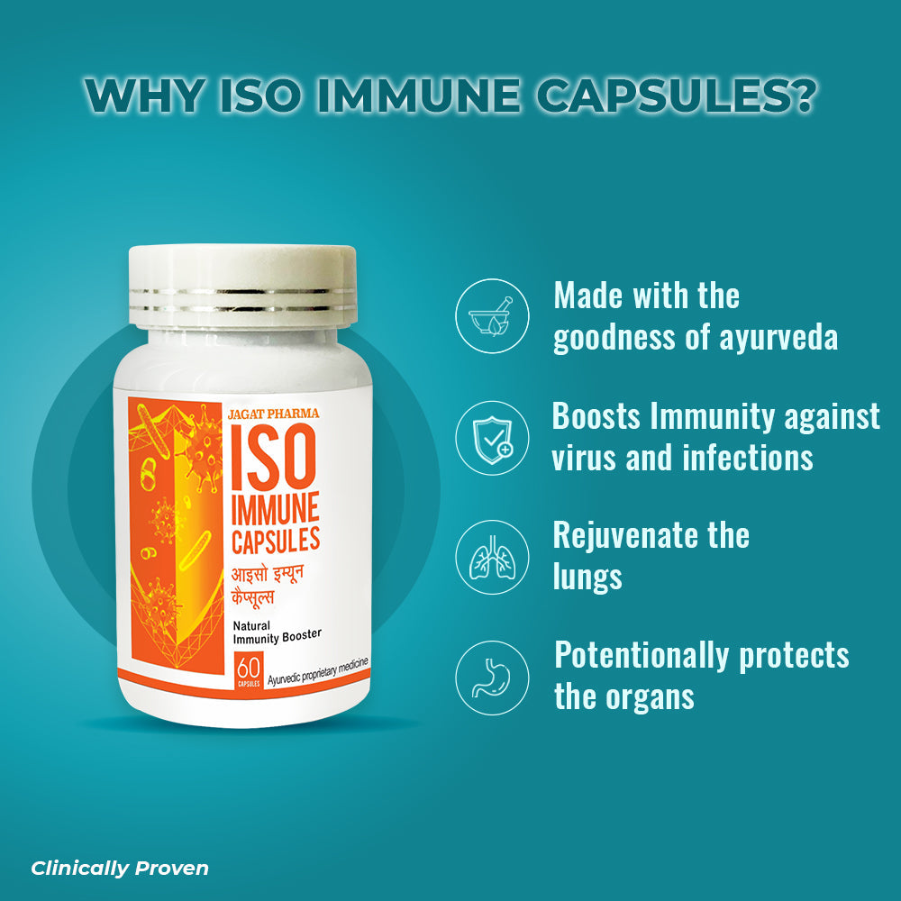 Jagat Pharma ISO Immune - Natural Immunity Booster Capsules 