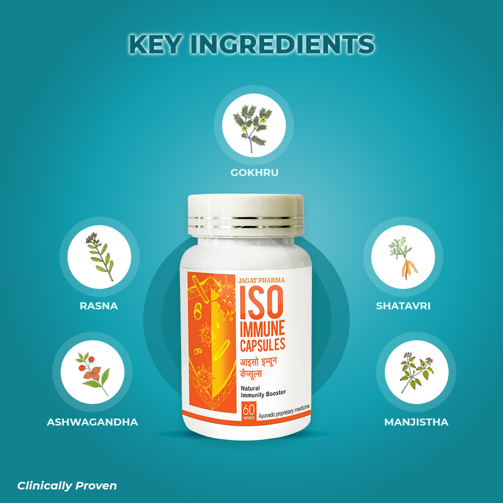 Jagat Pharma ISO Immune - Natural Immunity Booster Capsules 