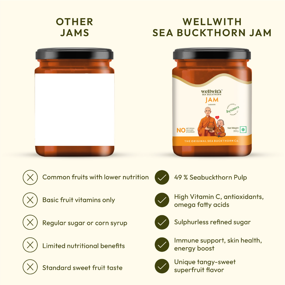 Wellwith Sea Buckthorn Jam  Grab2Buy Wellwith Grab2Buy