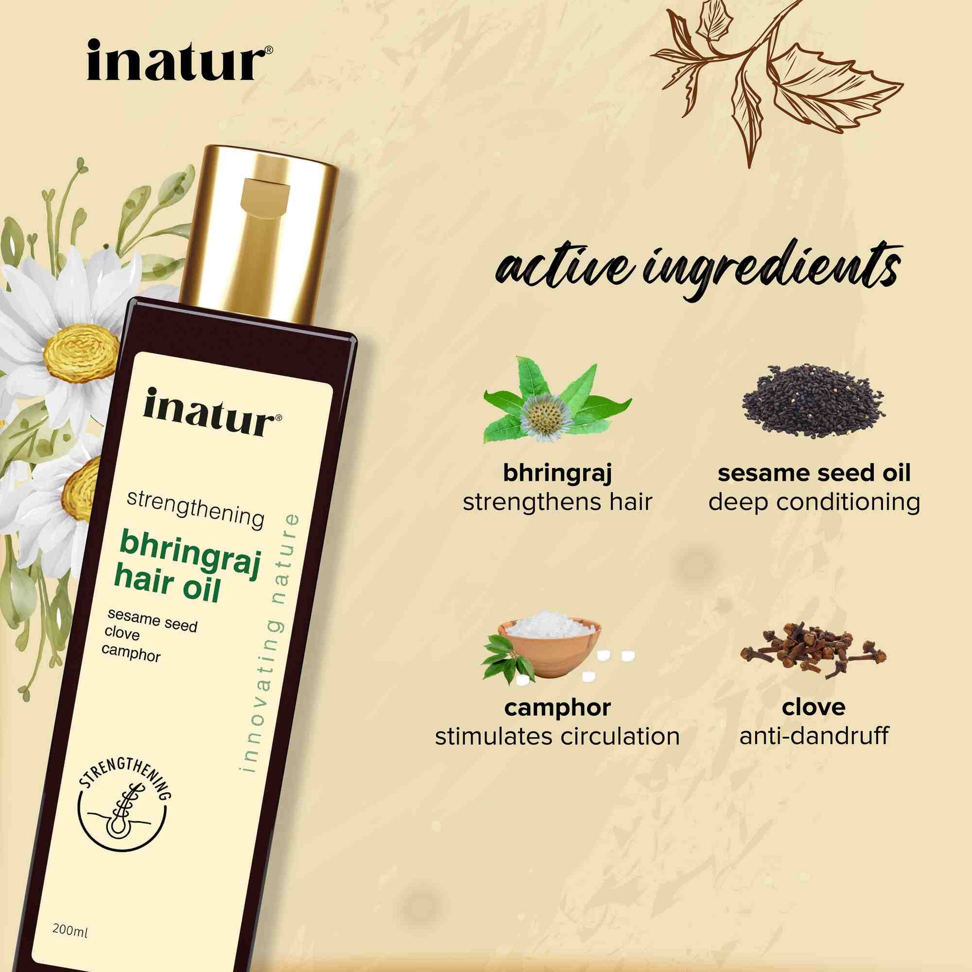 Inatur Ayurveda Bhringraj Oil - Grab2buy