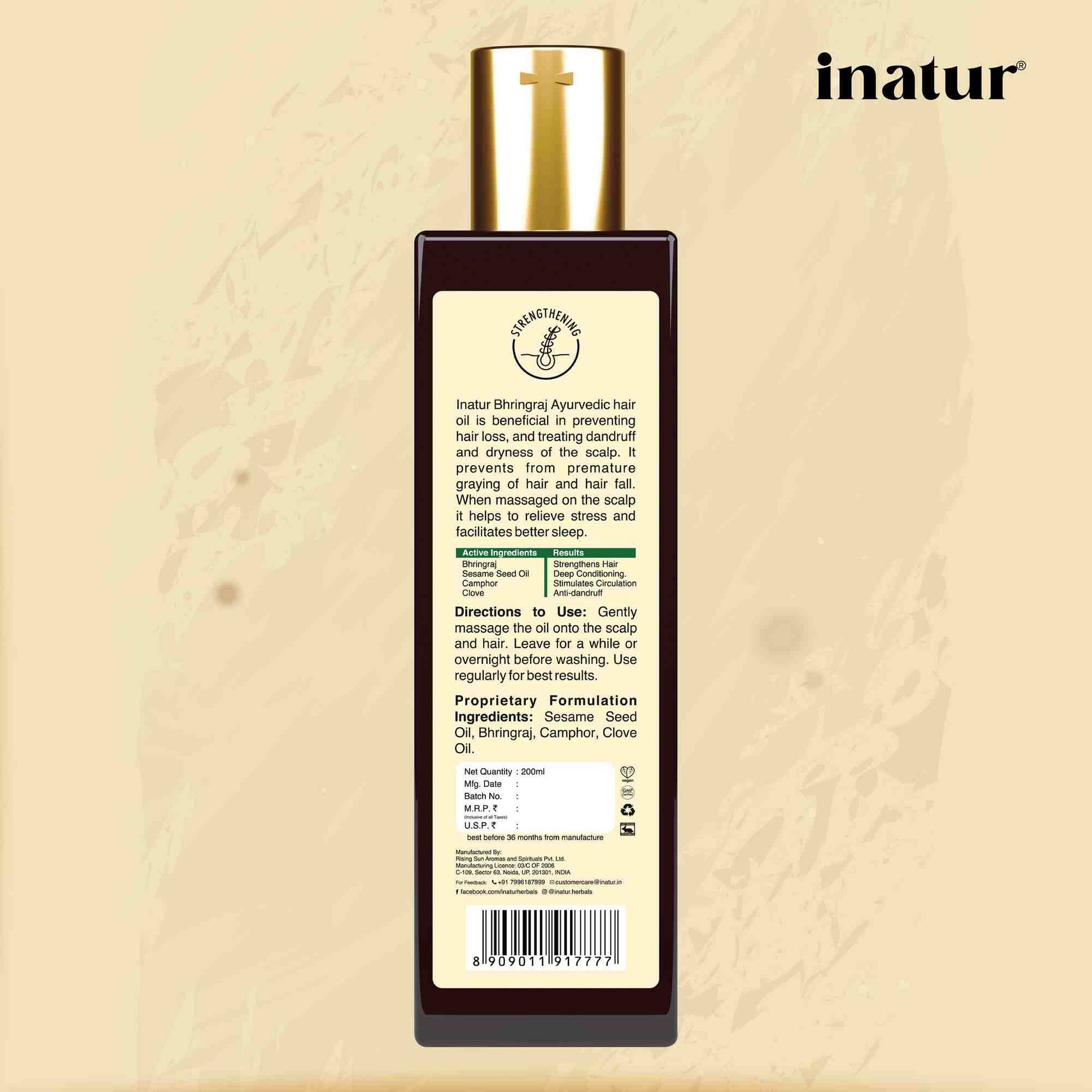 Inatur Ayurveda Bhringraj Oil - Grab2buy