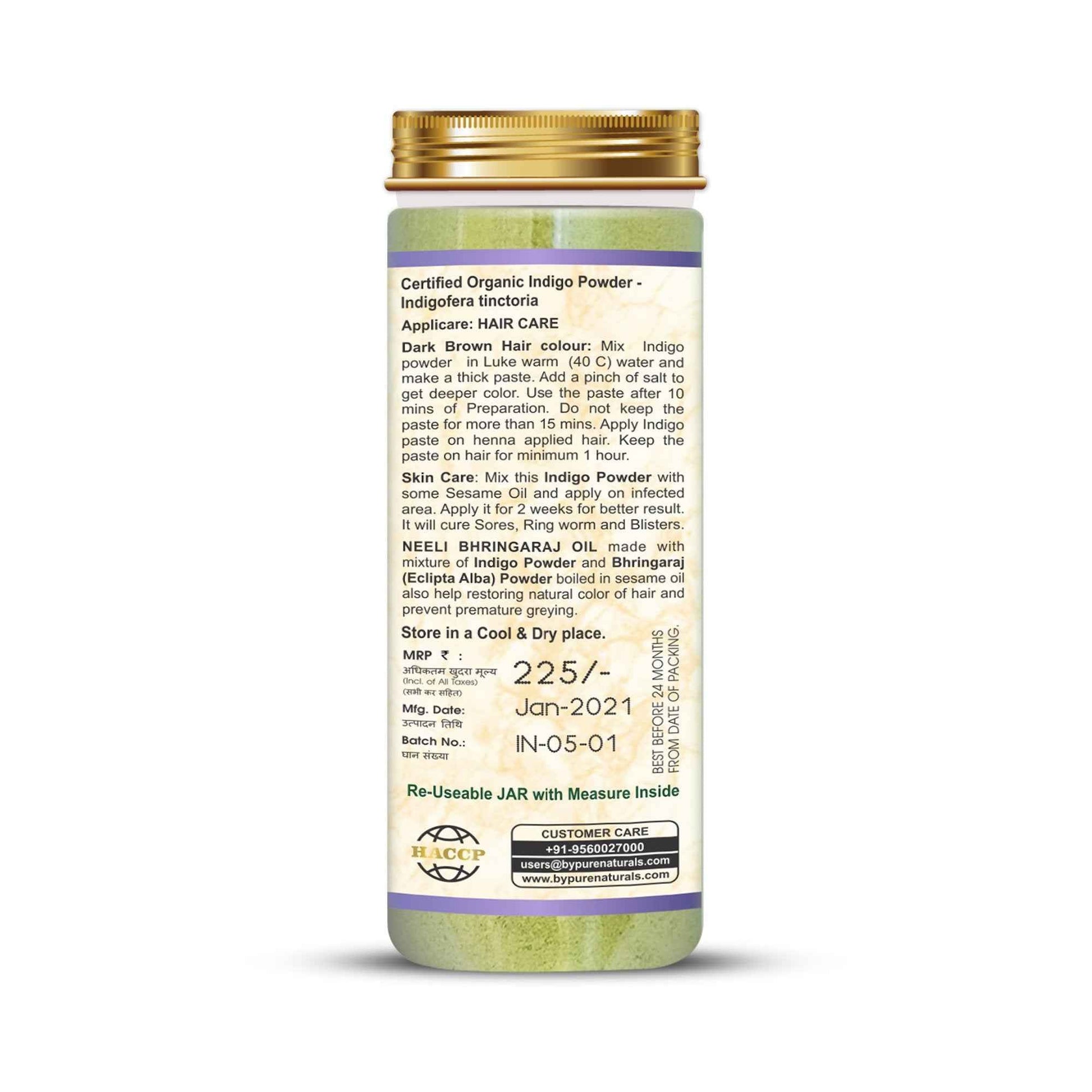 byPureNaturals Organic Indigo Powder
