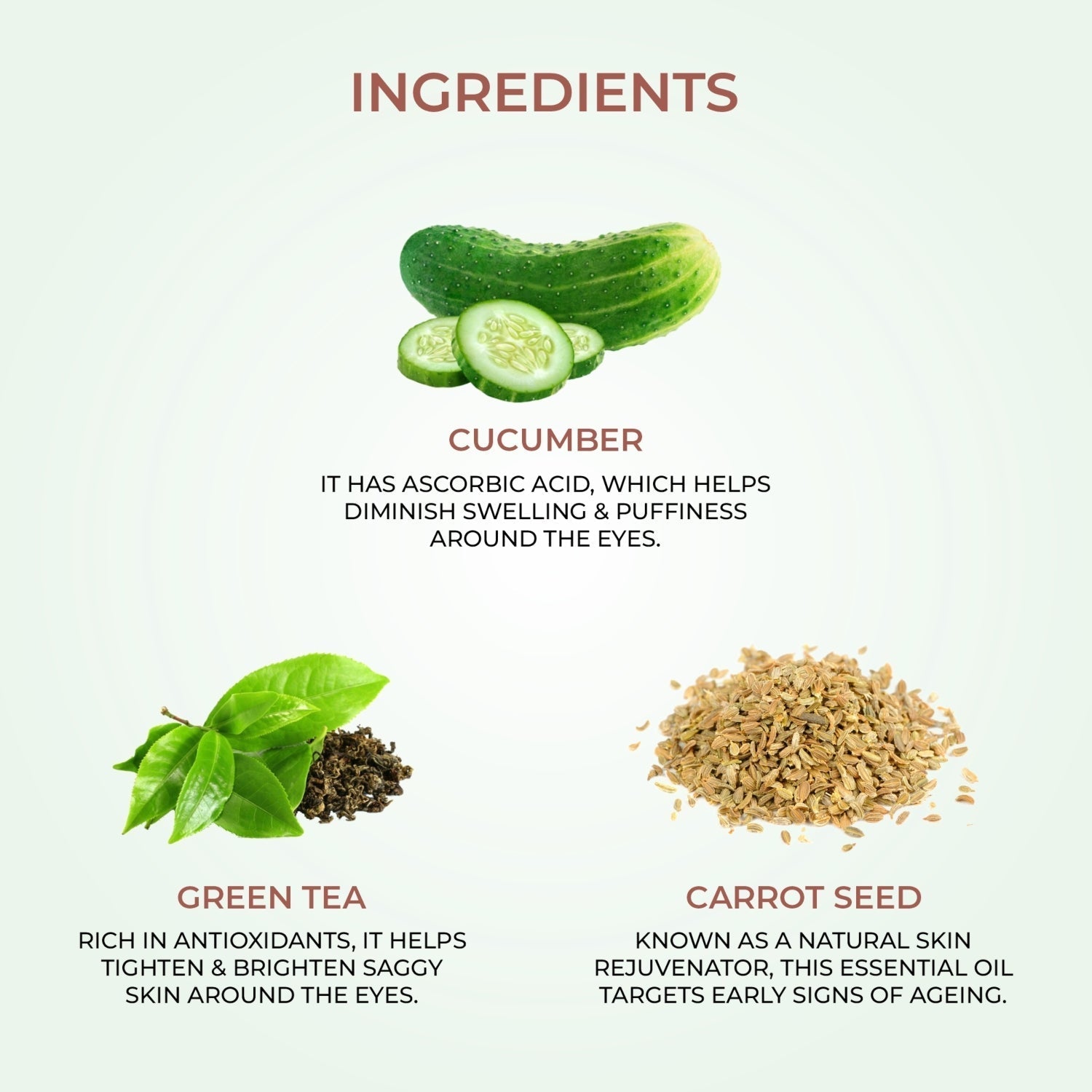 Nourishing Under Eye Gel with Green Tea and Carrot Seed 