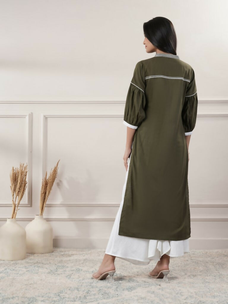 Joban Fashion Women's Khakhi V - Neck Dress