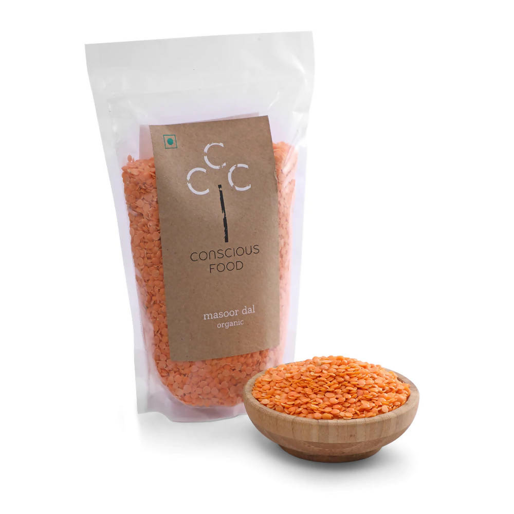 Conscious Food Organic Split Red Lentil (Masoor Dal) 