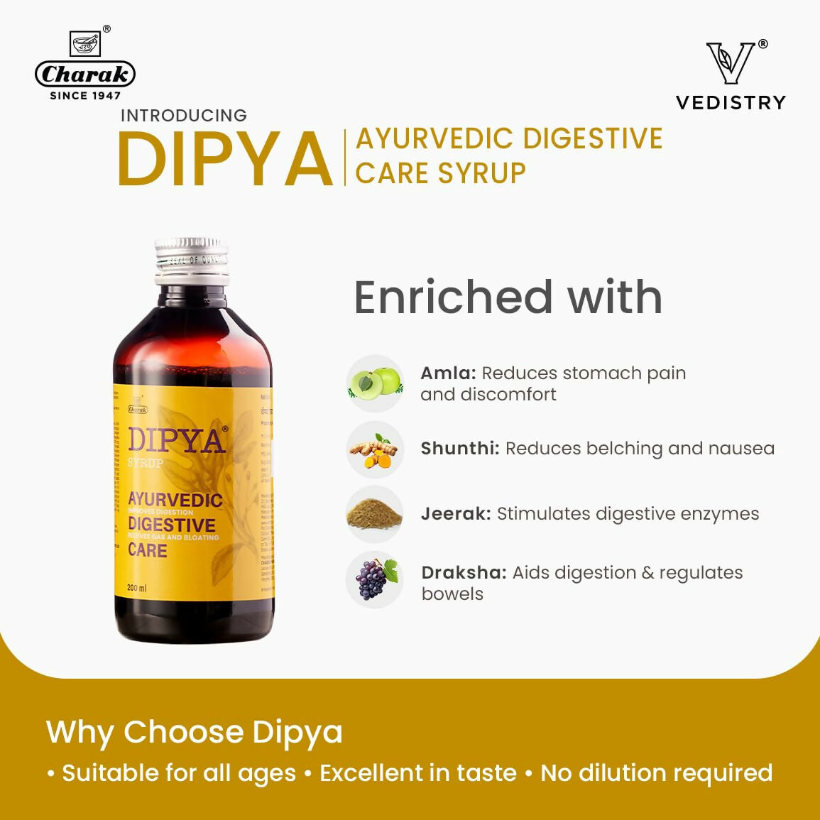 Dipya Ayurvedic Digestive Care Syrup 