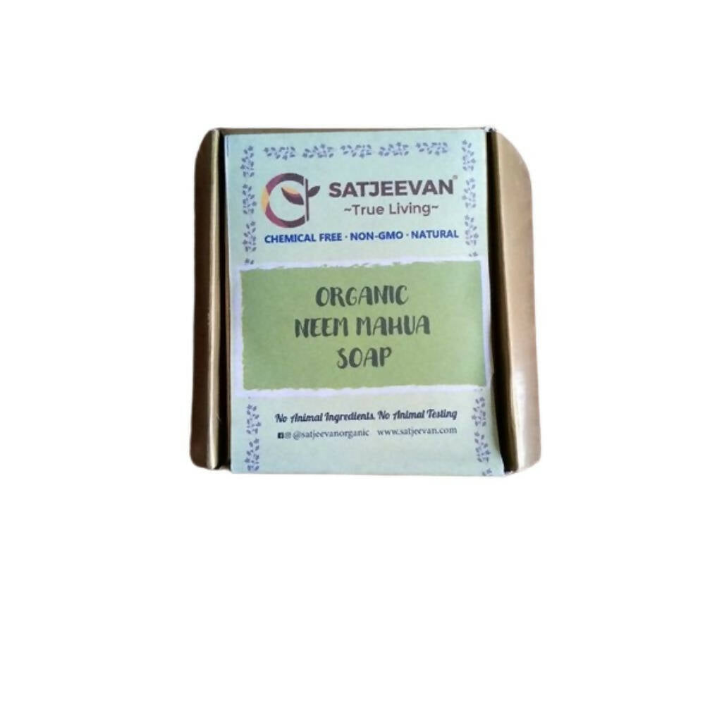 Satjeevan Organic Neem Mahua Soap - Grab2buy