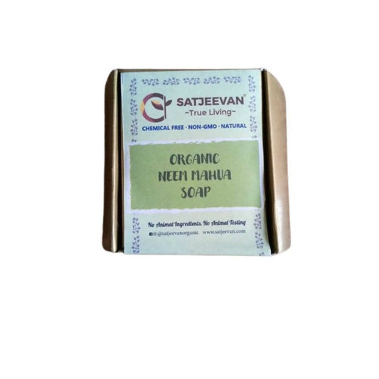 Satjeevan Organic Neem Mahua Soap - Grab2buy